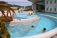 Huge outdoor pools at the Saliris Spa Thermal and Wellness Hotel